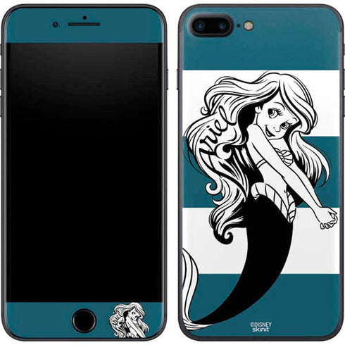 Disney The Little Mermaid Ariel Stripes iPhone 8 Plus Skin